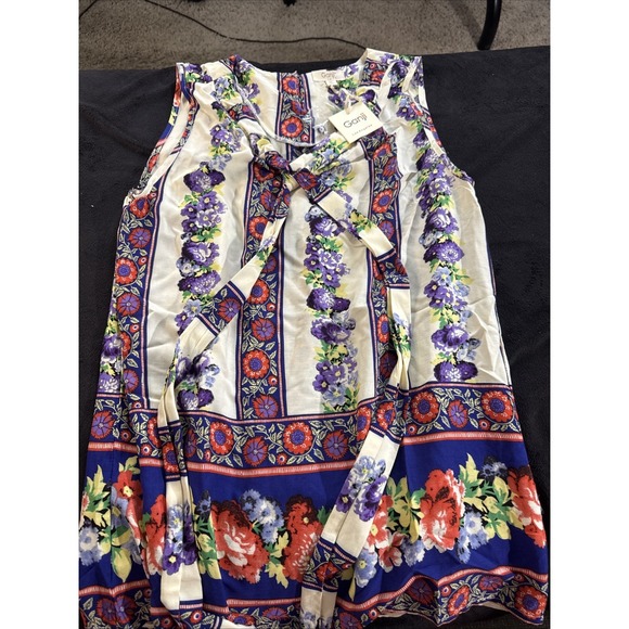 Women's‎ Size Medium Floral Tank Top By Ganji Los Angeles NWT - Picture 1 of 6